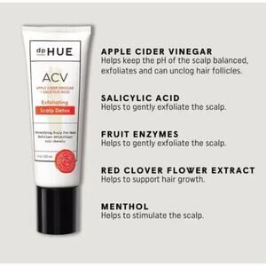 dpHUE ACV Apple Cider Vinegar Scalp Scrub 2oz 59ml Pink Himalayan Salt
